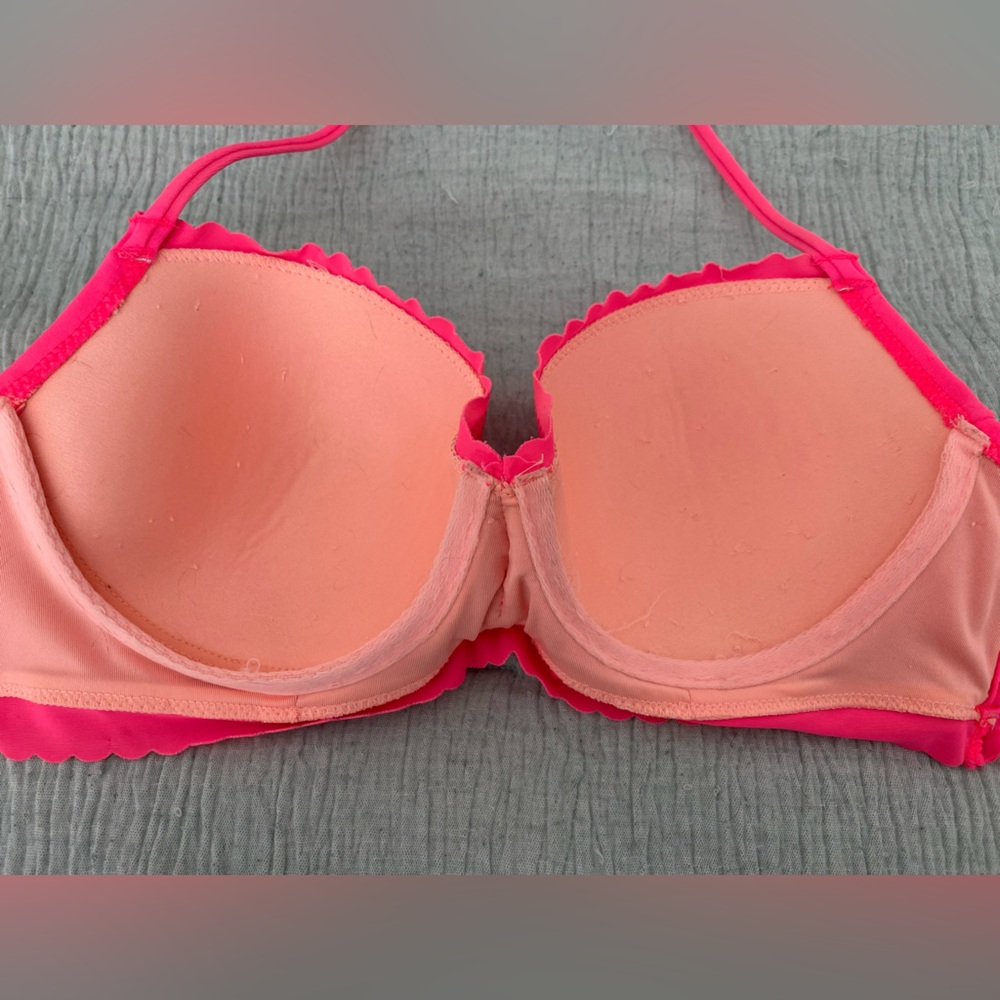 Victoria's Secret Pink The Getaway Scalloped Bikini Top 32D - Picture 6 of 6